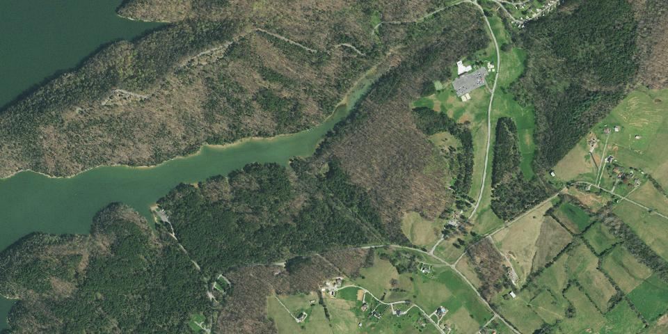 Real aerial photograph at Panther Creek State Park