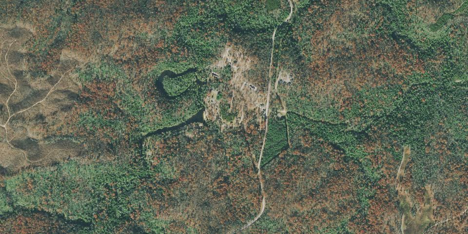 Real aerial photograph at Pickett CCC Memorial State Park
