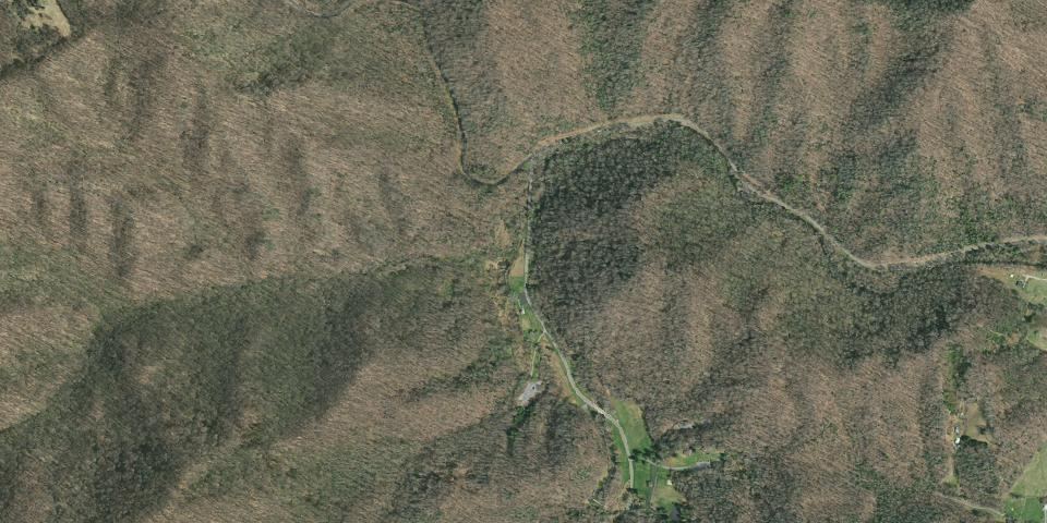 Real aerial photograph at Roan Mountain State Park