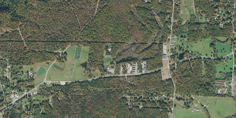 Real aerial photograph at Fiery Gizzard State Park