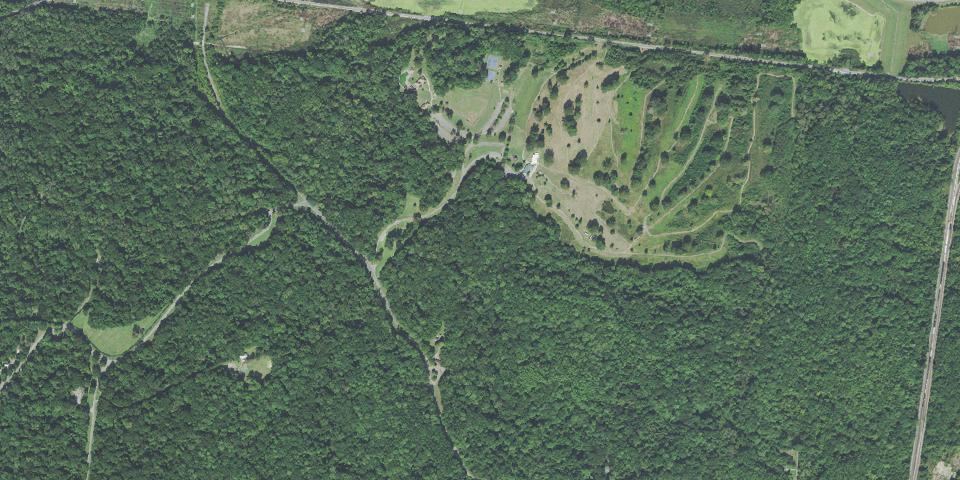 Real aerial photograph at T.O. Fuller State Park