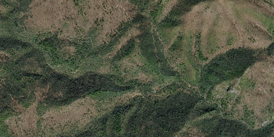 Real aerial photograph at Rocky Fork State Park