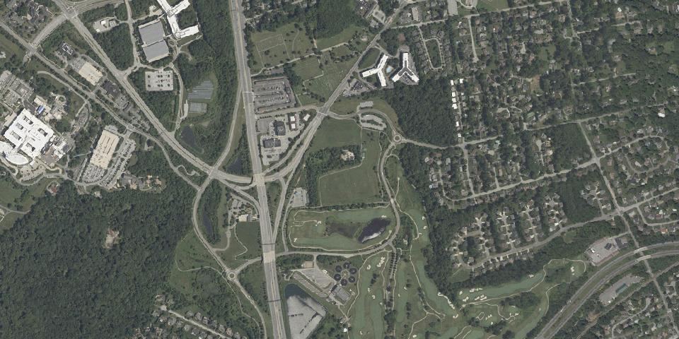 Real aerial photograph at Alapocas Run State Park