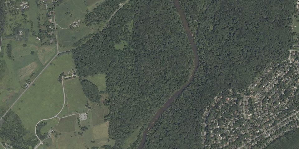 Real aerial photograph at Brandywine Creek State Park
