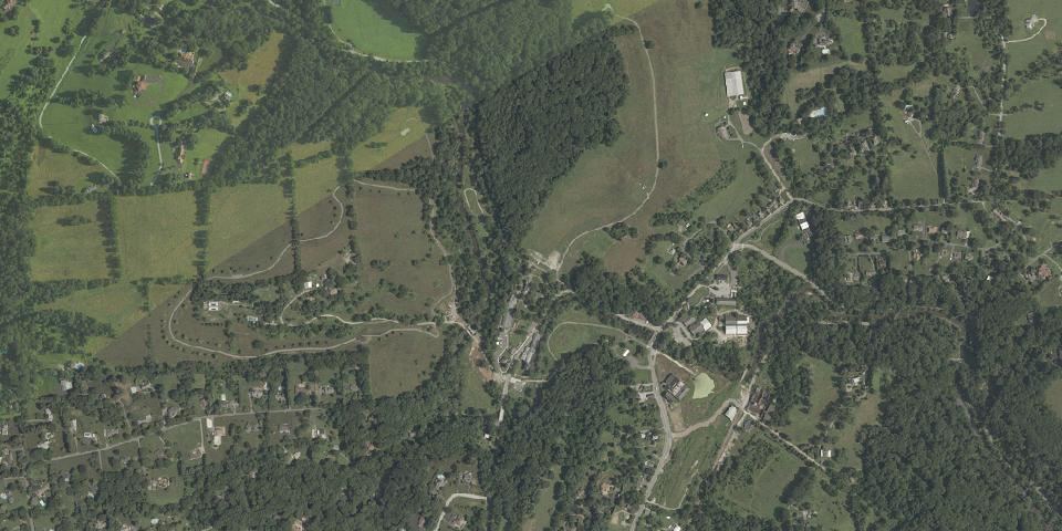 Real aerial photograph at Auburn Valley State Park
