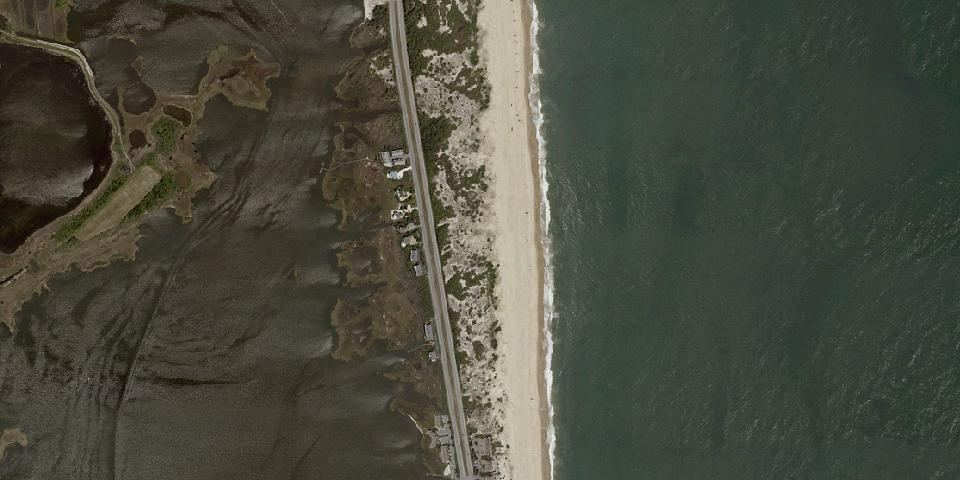 Real aerial photograph at Fenwick Island State Park