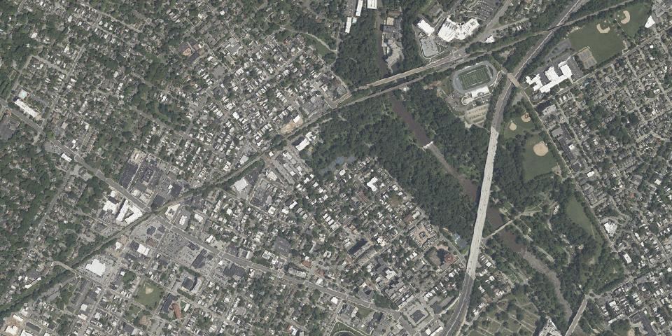 Real aerial photograph at Wilmington State Parks