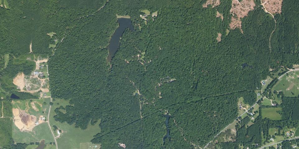 Real aerial photograph at Legion State Park