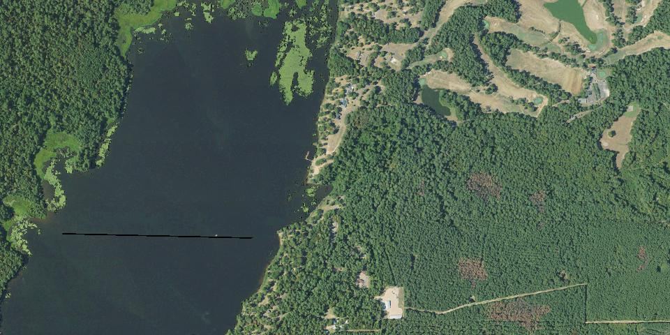 Real aerial photograph at Percy Quin State Park