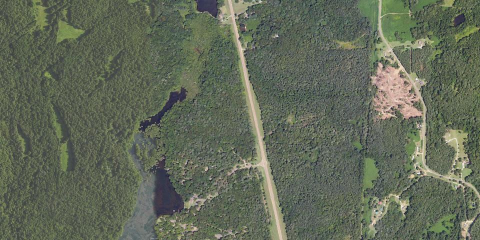 Real aerial photograph at Wall Doxey State Park