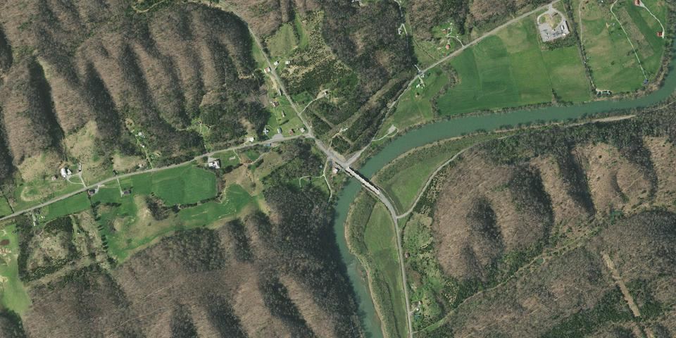 Real aerial photograph at Clinch River Valley State Park